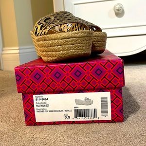 Brand new Tory Burch slides!  Size 5.5. This is what you need now!